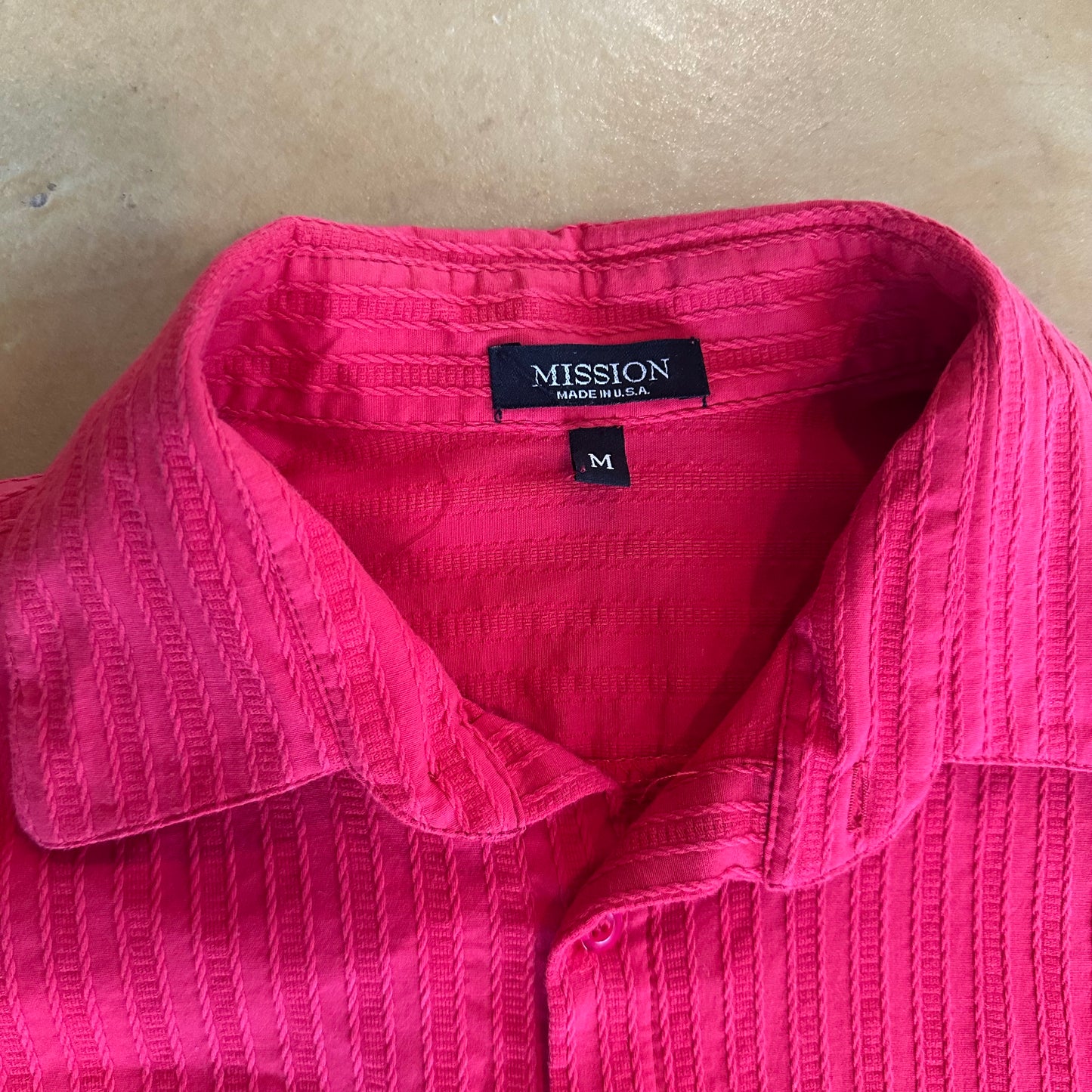 Red Button Down Blouse