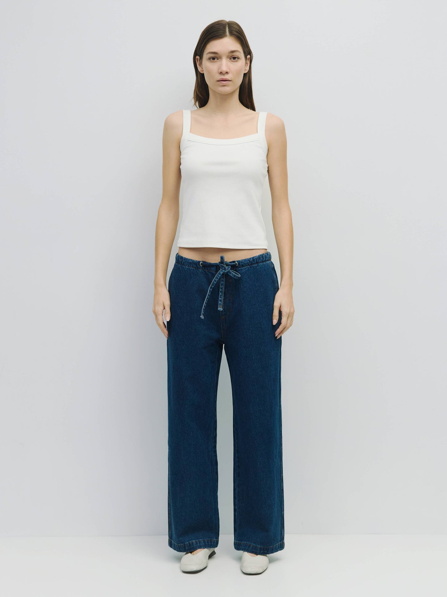 The Shane Pants | Baggy Denim Drawstring Pants