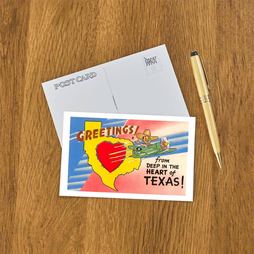 Greetings from Deep in the Heart of Texas Postcard