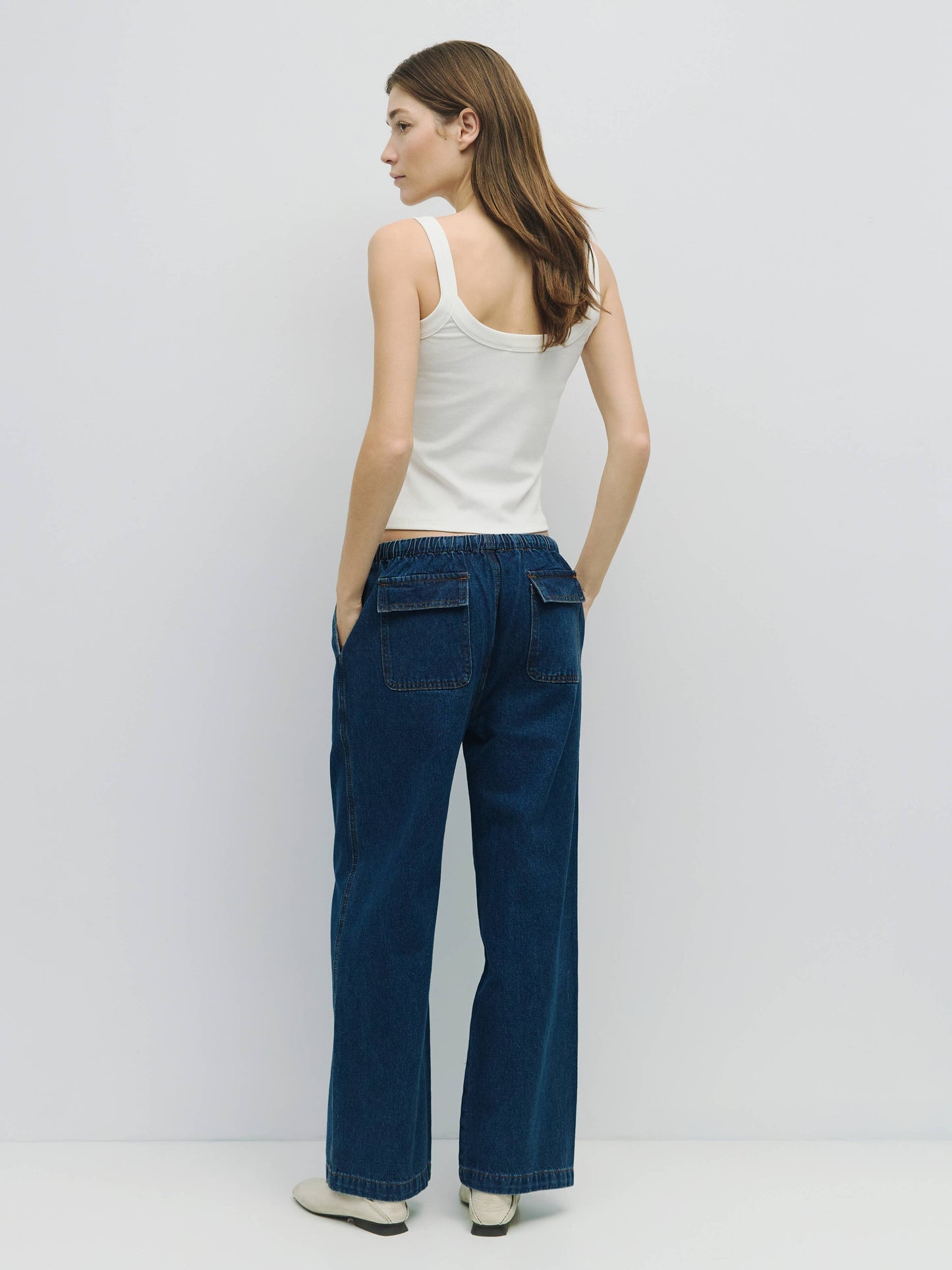 The Shane Pants | Baggy Denim Drawstring Pants