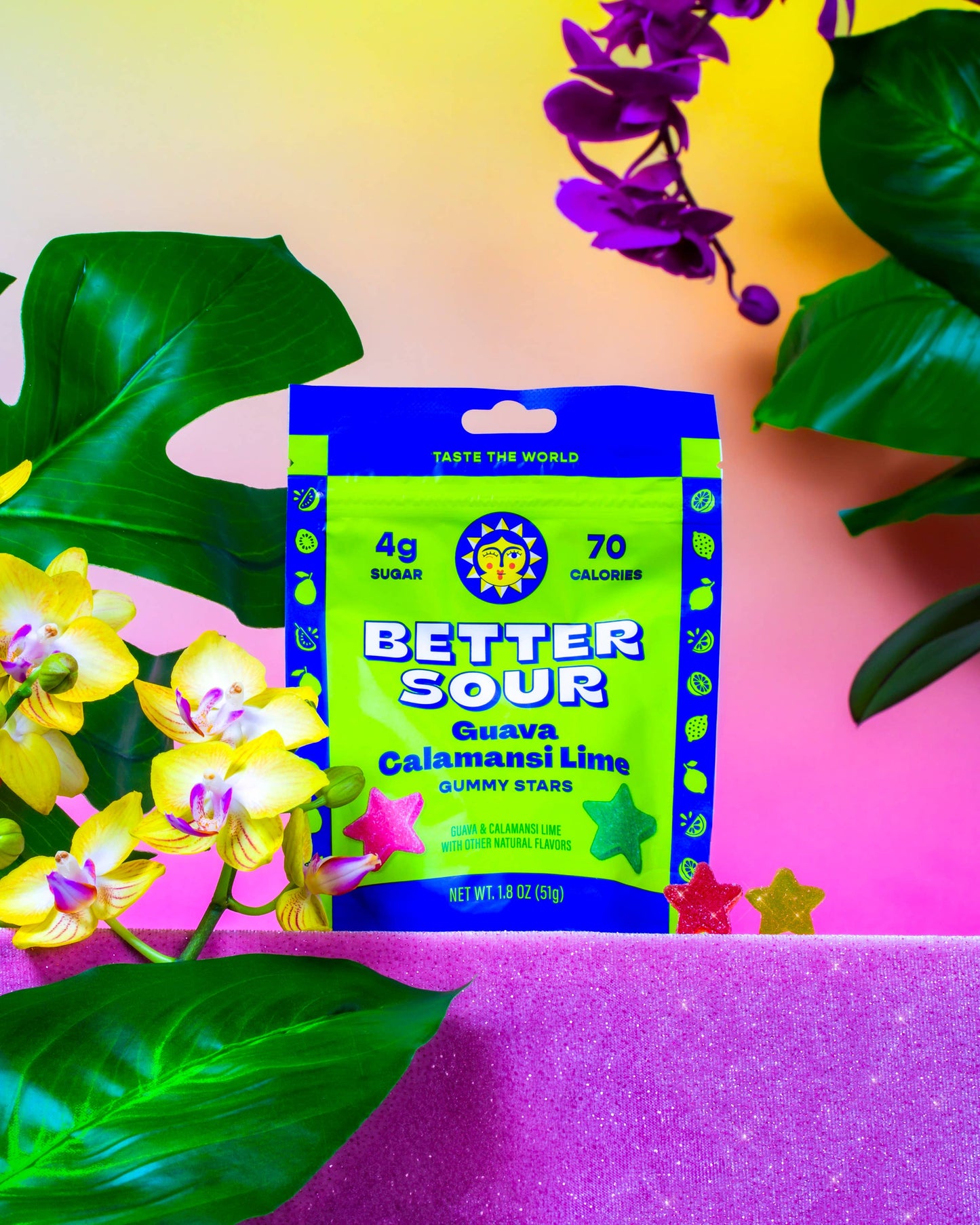 Guava Calamansi Lime Gummy Stars