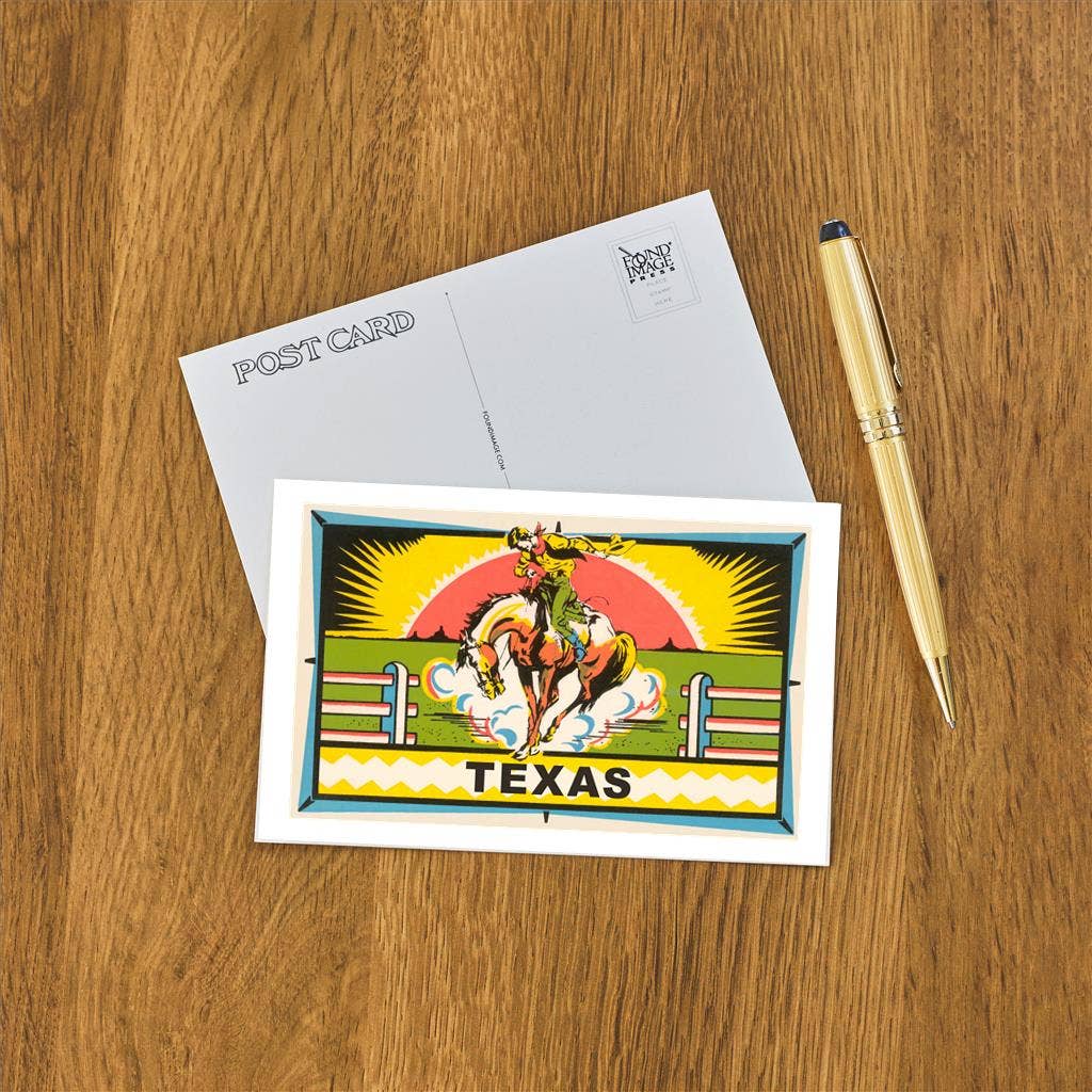 Bucking Bronco Postcard