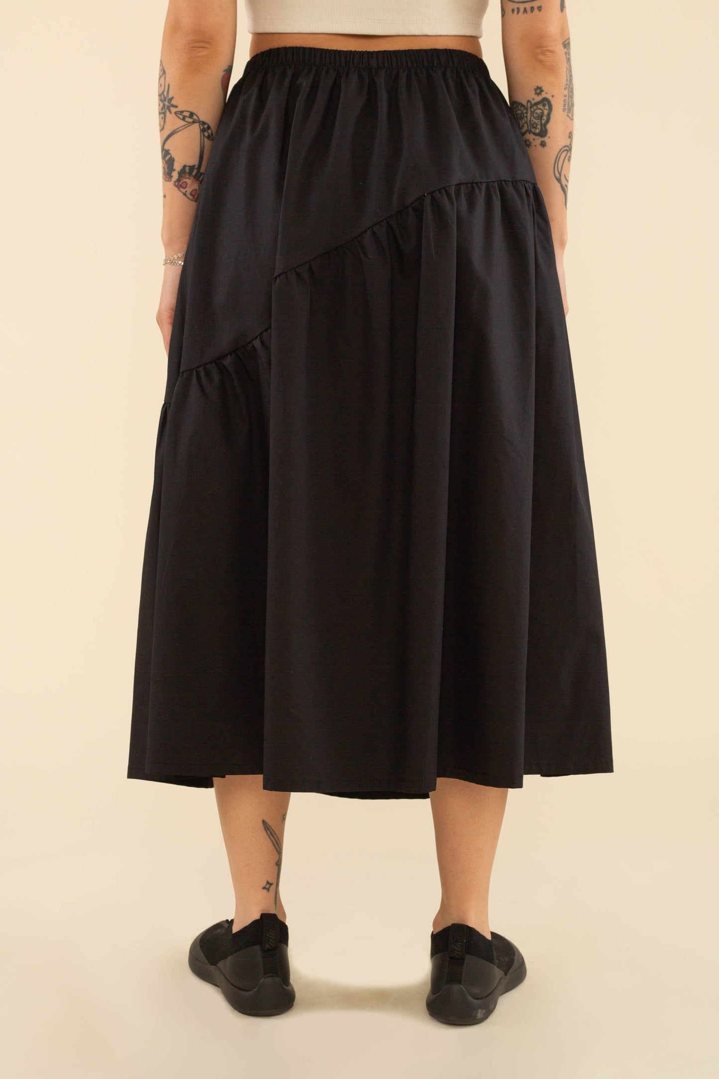 Danny Midi Skirt : Black