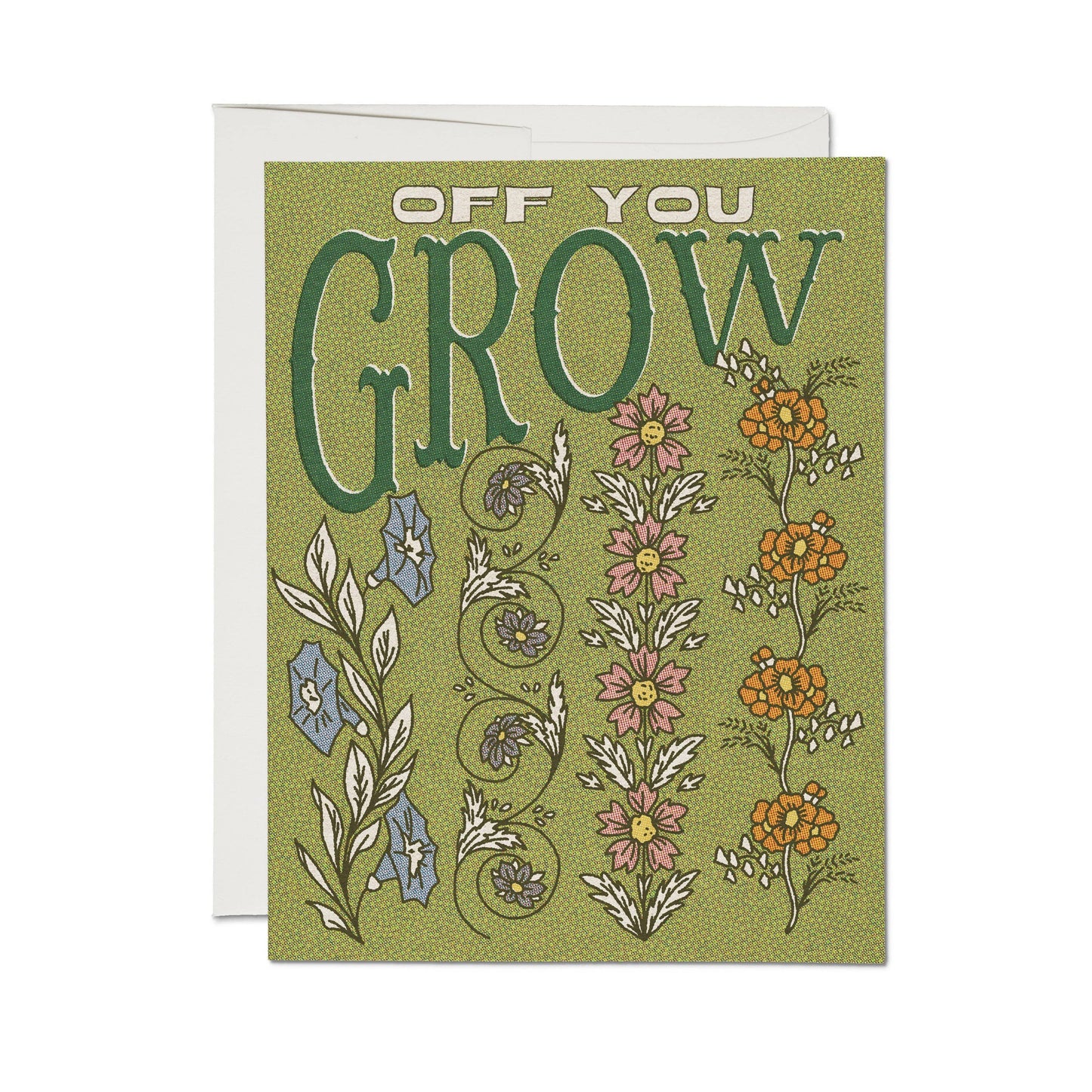 Off You Grow greeting card