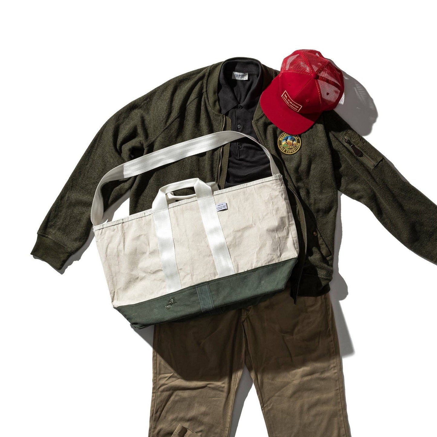 Laminated Fabric X Vintage Fabric Bag