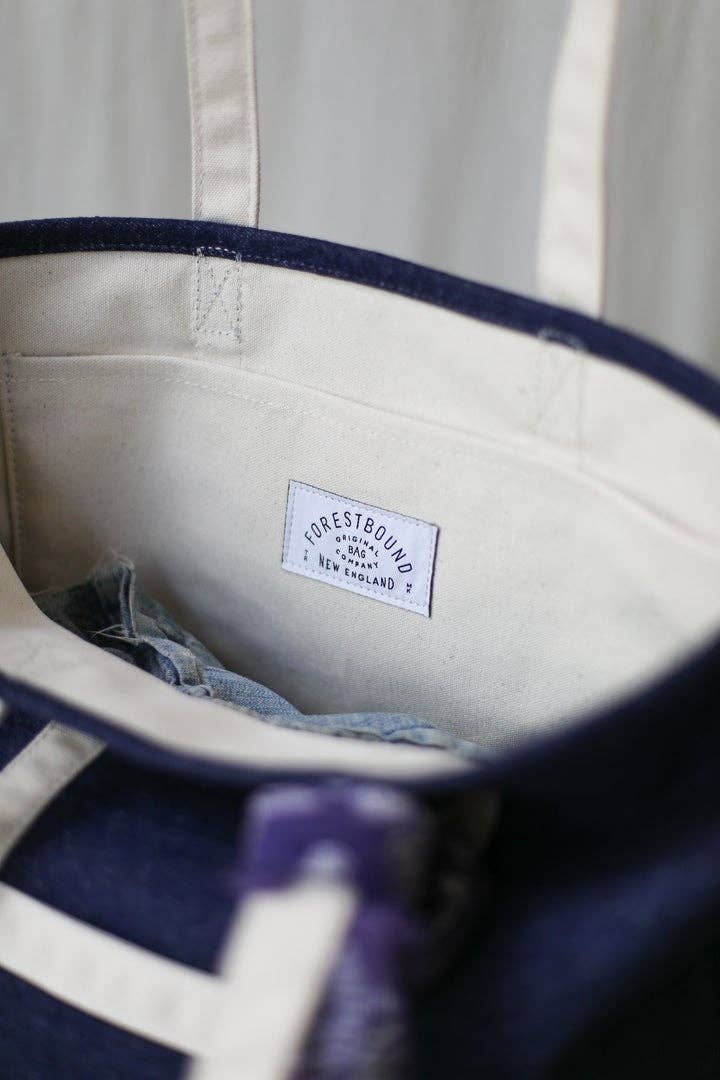 Reclaimed Denim Market Tote