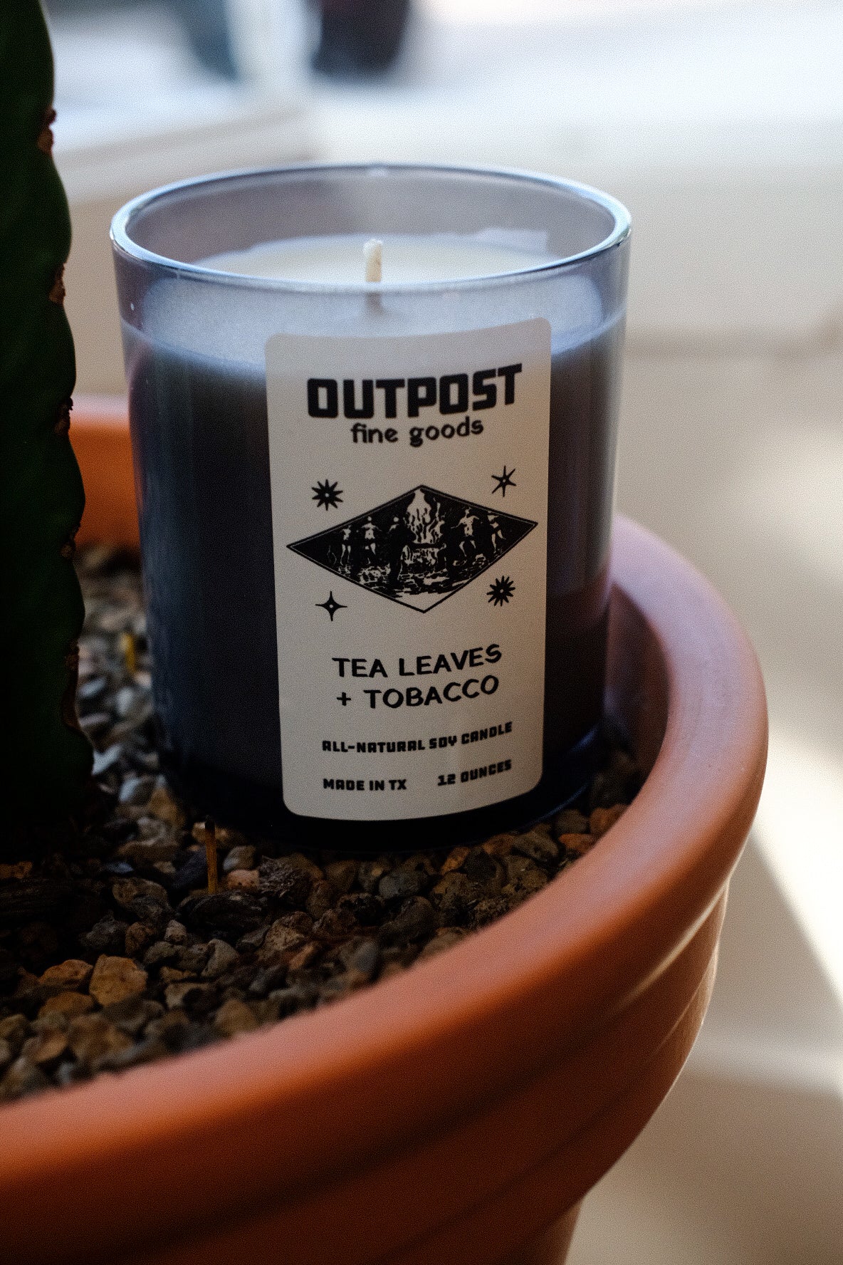 Outpost Candle - Tea Leaves + Tobacco