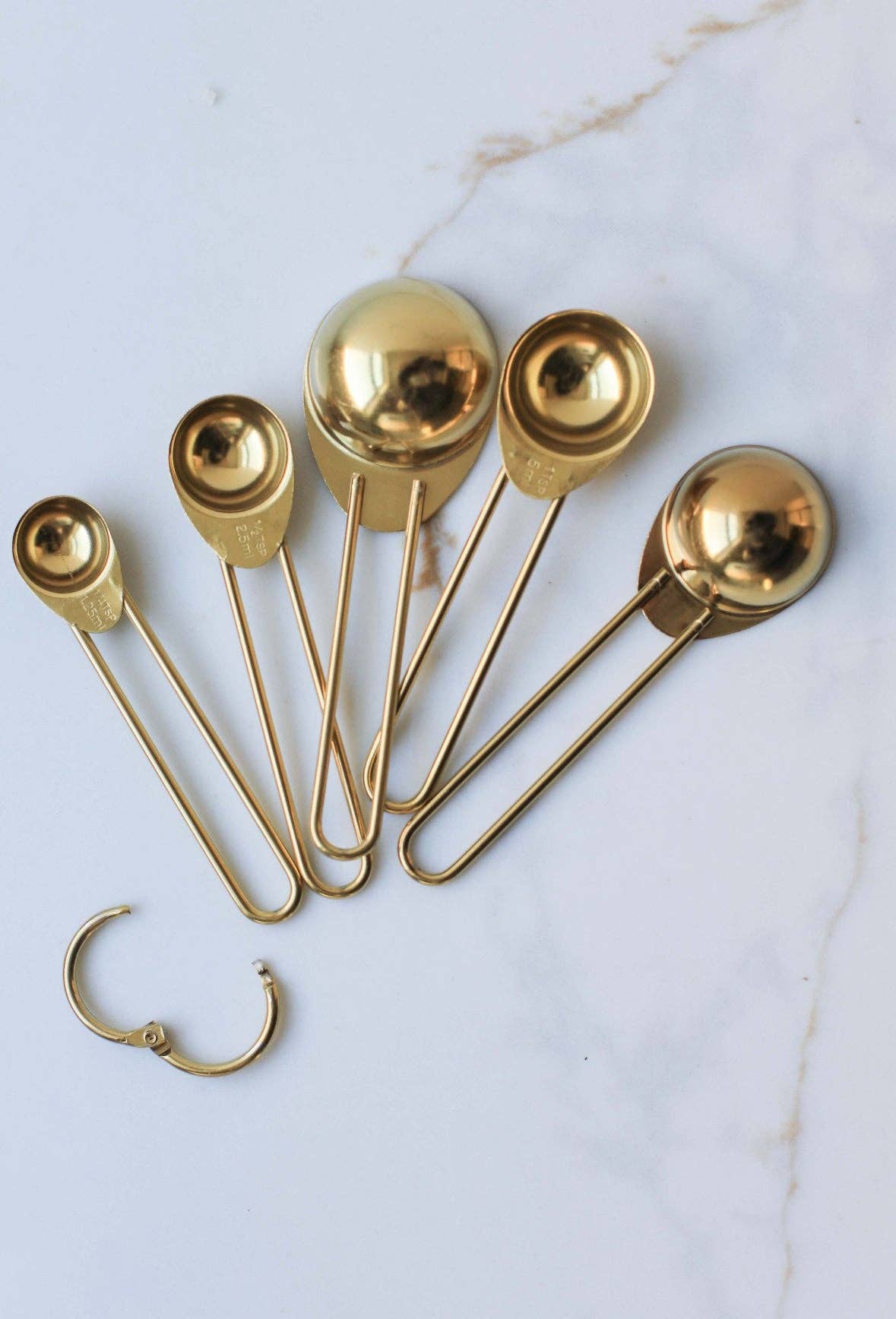 Auric Gold Stainless Steel Measuring Spoon Set