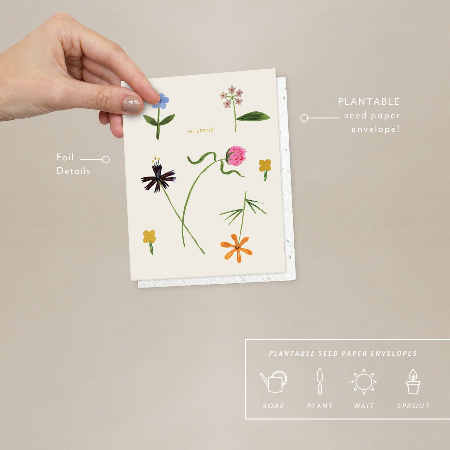 Quirky Petals Card