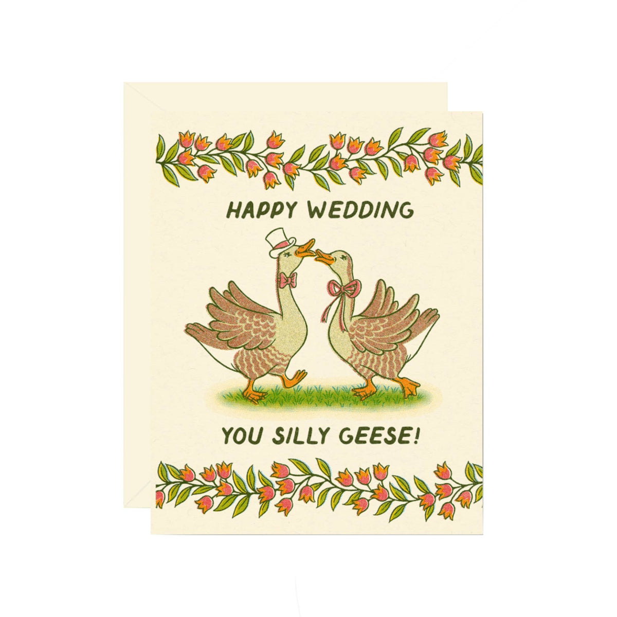 Silly Geese Wedding Card