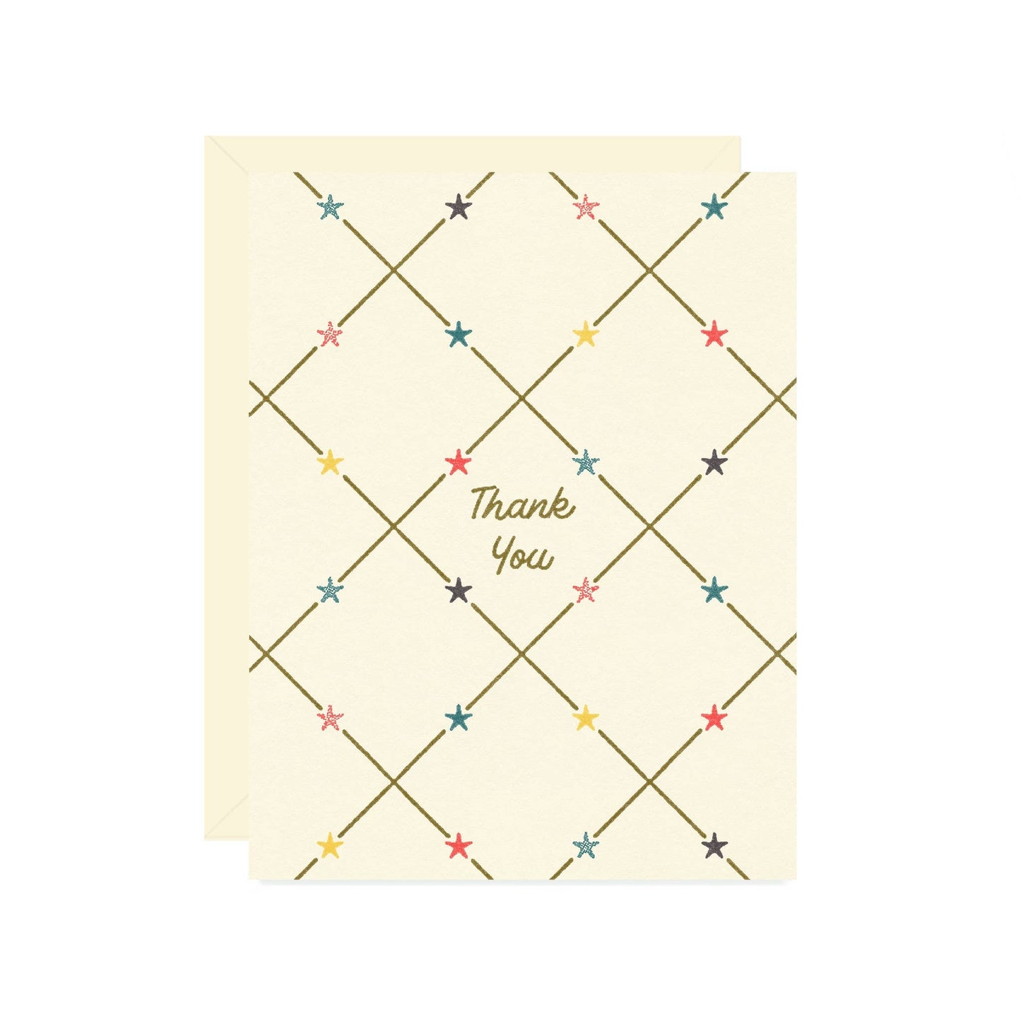 Star Thank You Greeting Card
