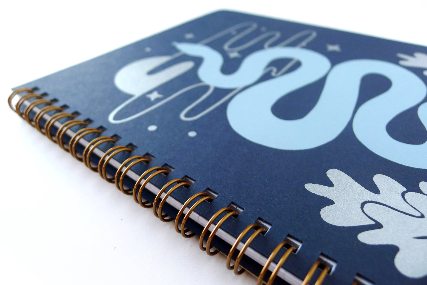 Snake Rising Coil Large Notebook