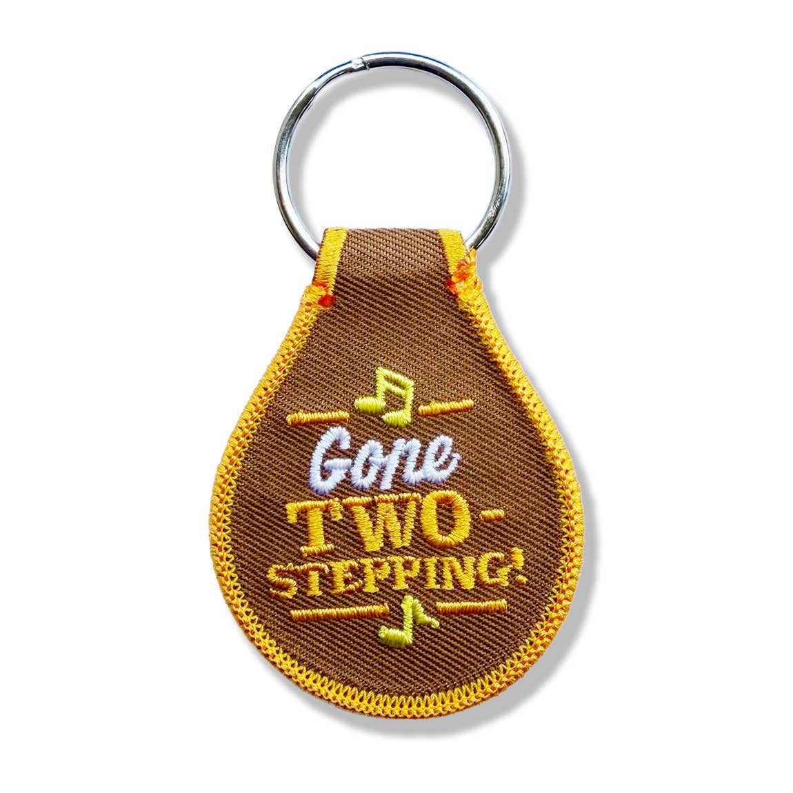 Texas Two Step Patch Keychain