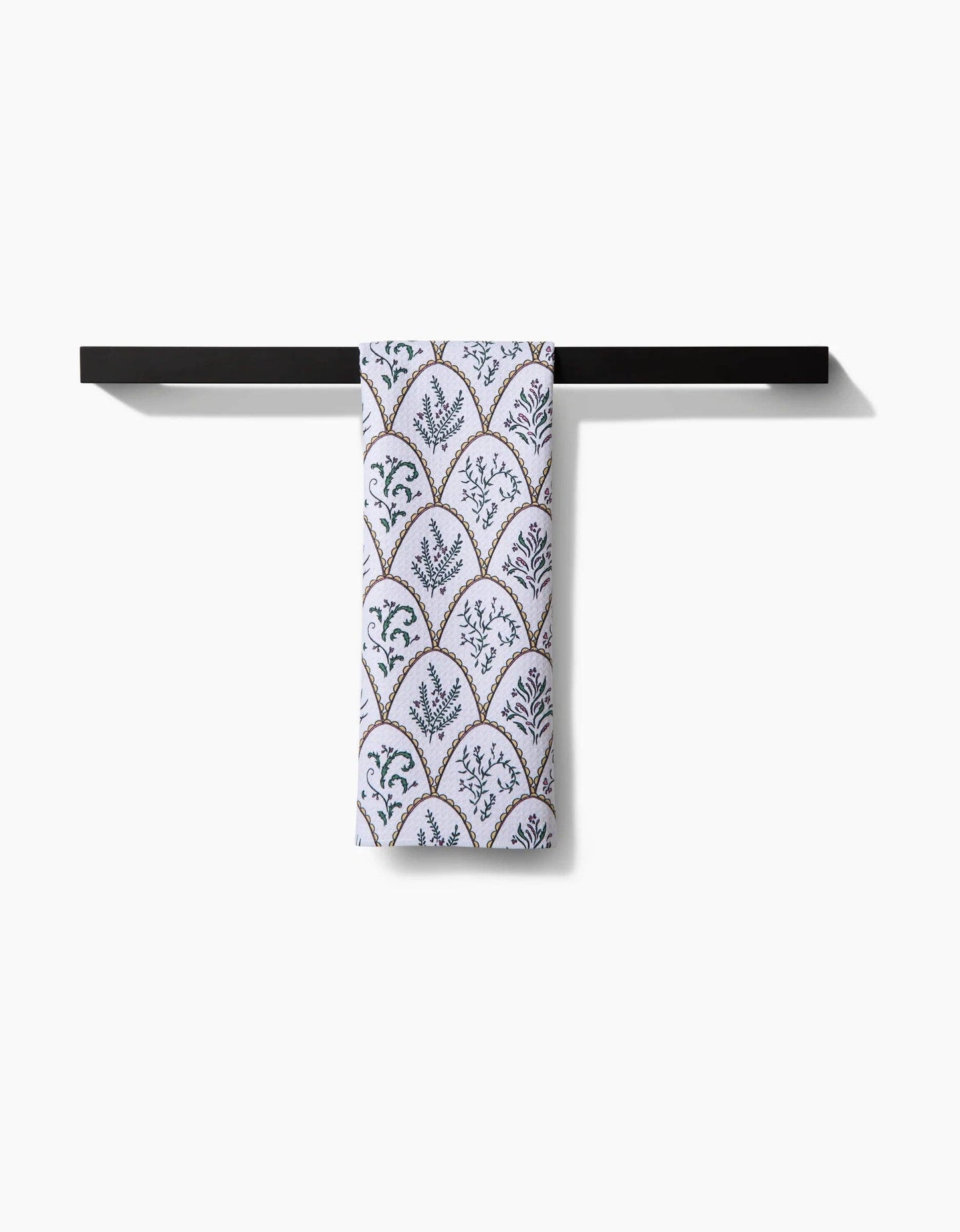 Floral Scallops Tea Towel