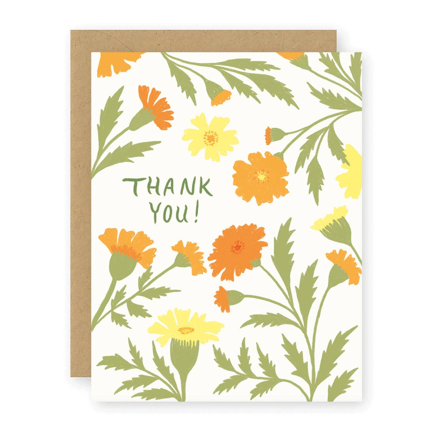 Marigold Thank You Card