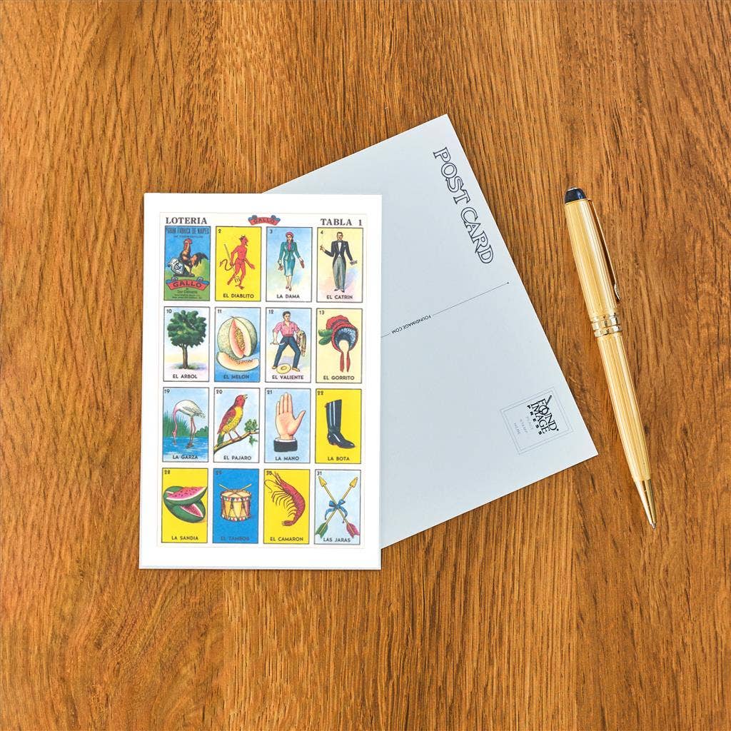 Mexican Fortune Telling Cards Postcard