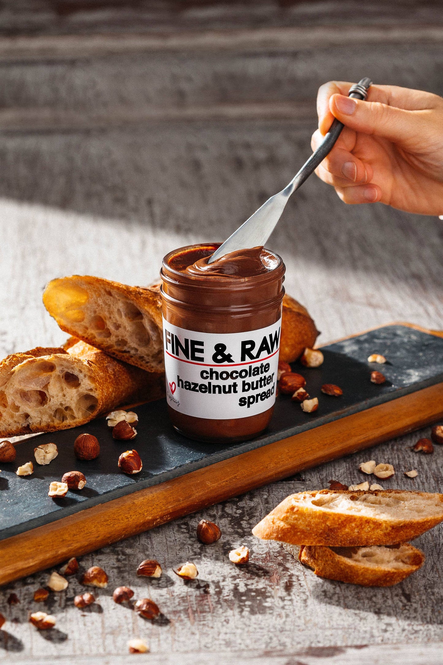 Chocolate hazelnut butter spread