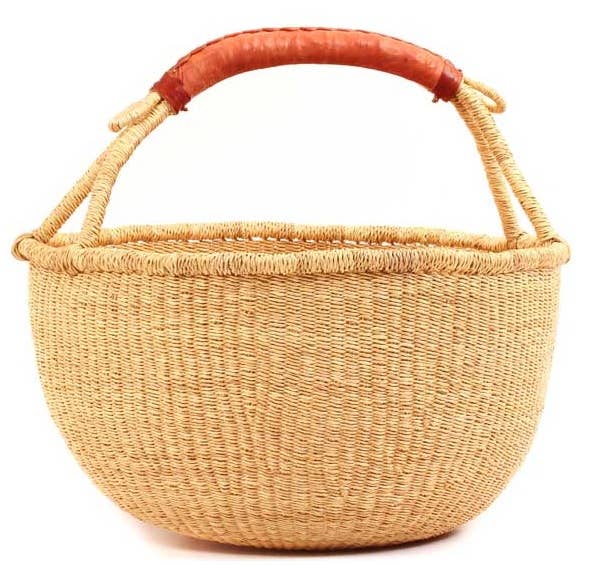 African Basket | Bolga Ghana Basket Dye Free 14"-16"