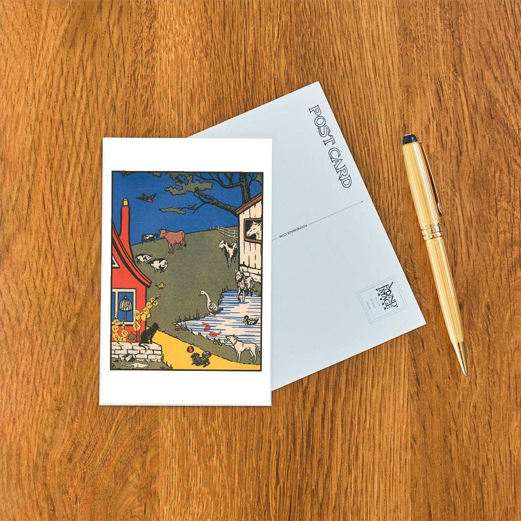 Farm Scene Postcard