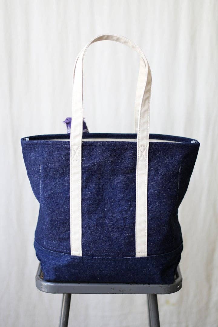 Reclaimed Denim Market Tote