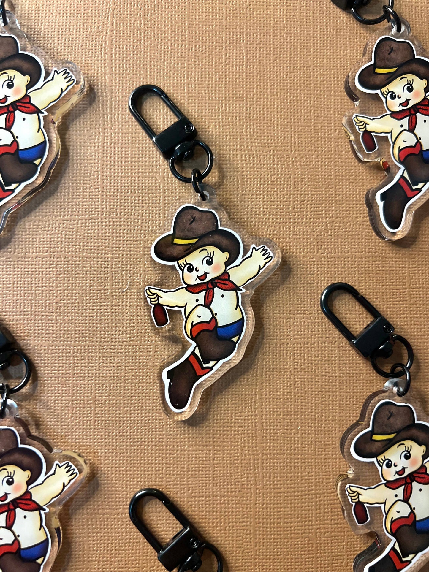 Kewpie Cowboy Keychain