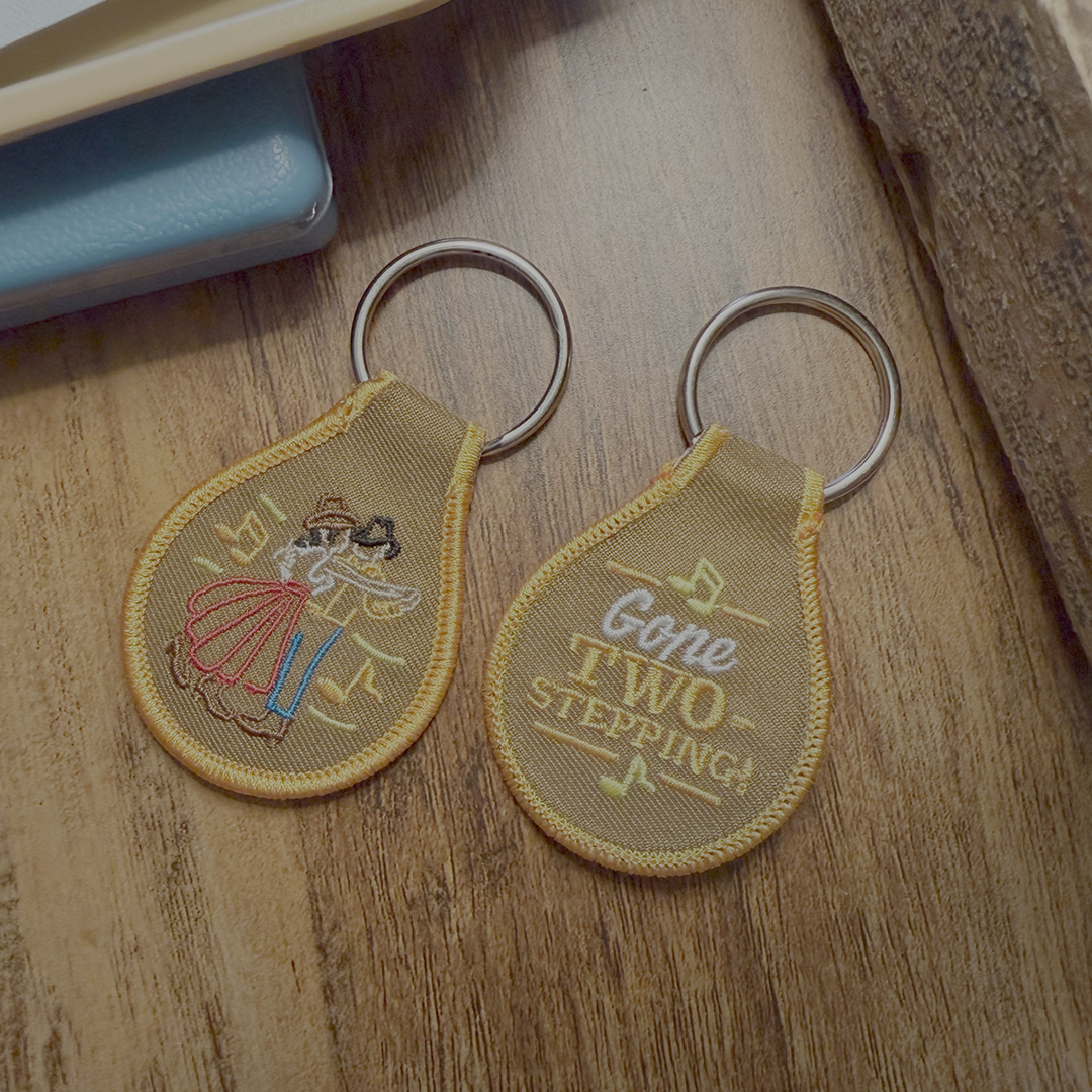 Texas Two Step Patch Keychain
