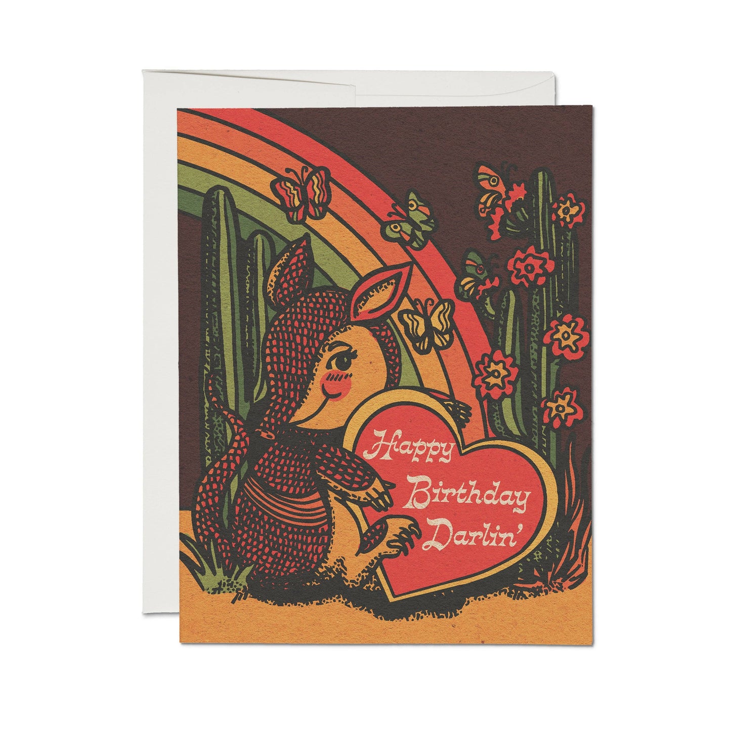 Armadillo Birthday card