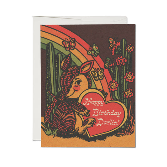Armadillo Birthday card