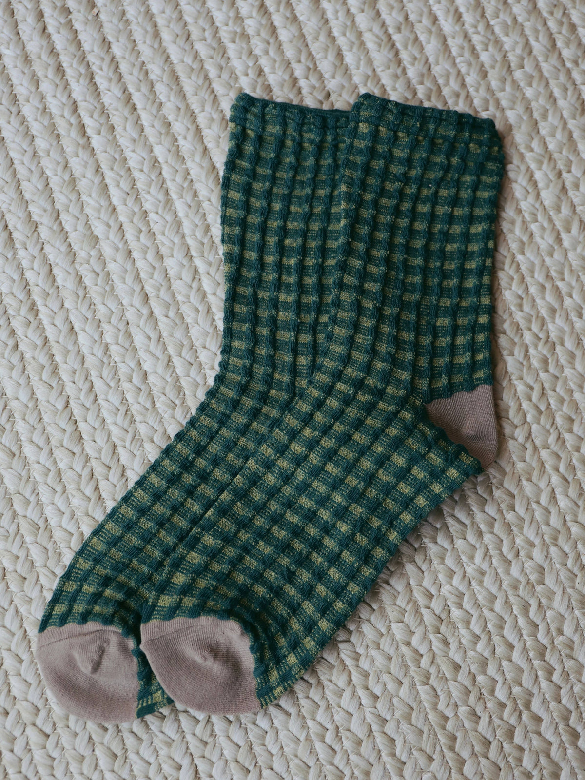 Jade Vine Knit Socks