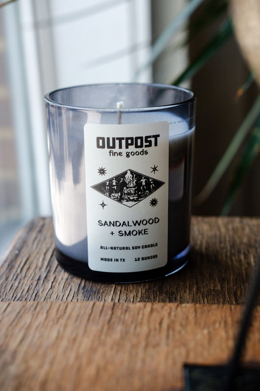 Outpost Candle - Sandalwood + Smoke