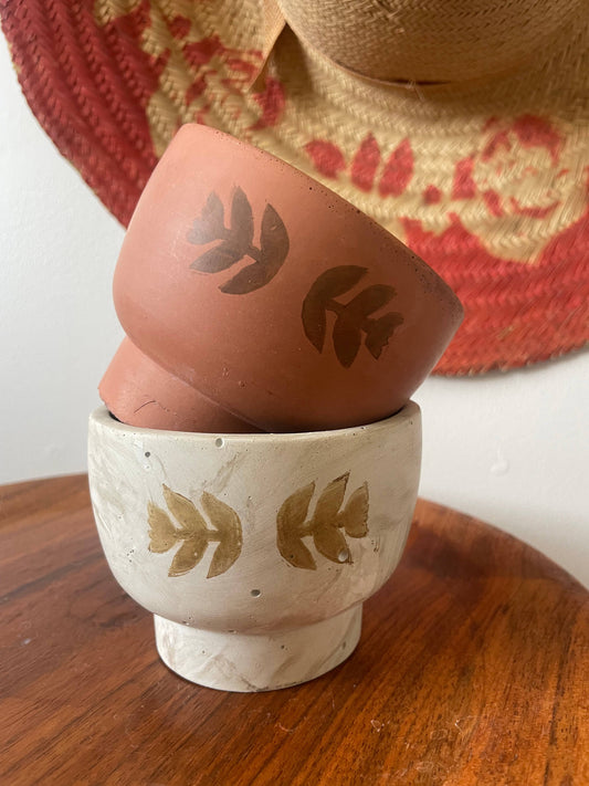 Bowl Folk Flower Planter