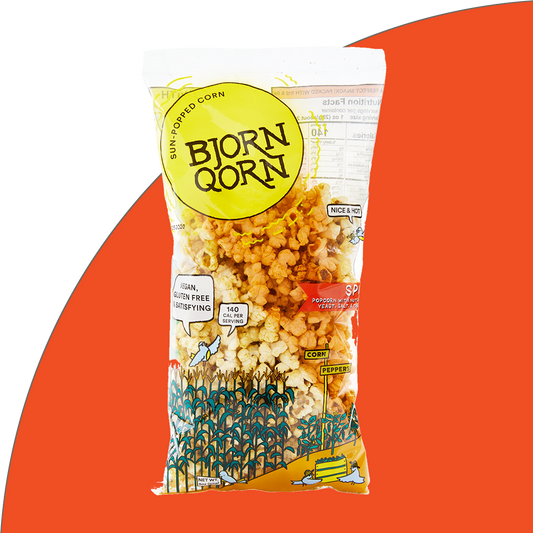 3oz Spicy BjornQorn Popcorn
