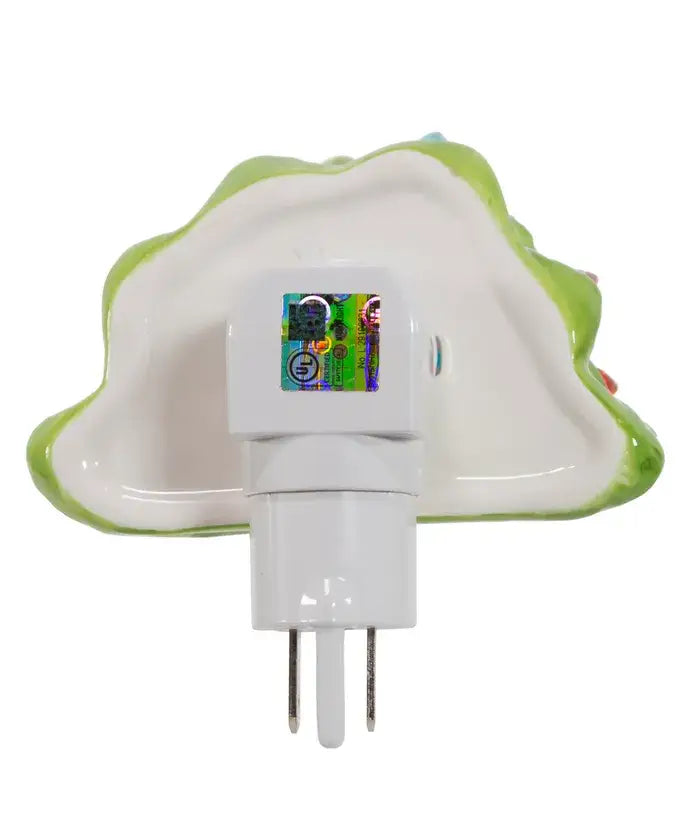 6" Ceramic Green Tree Night Light