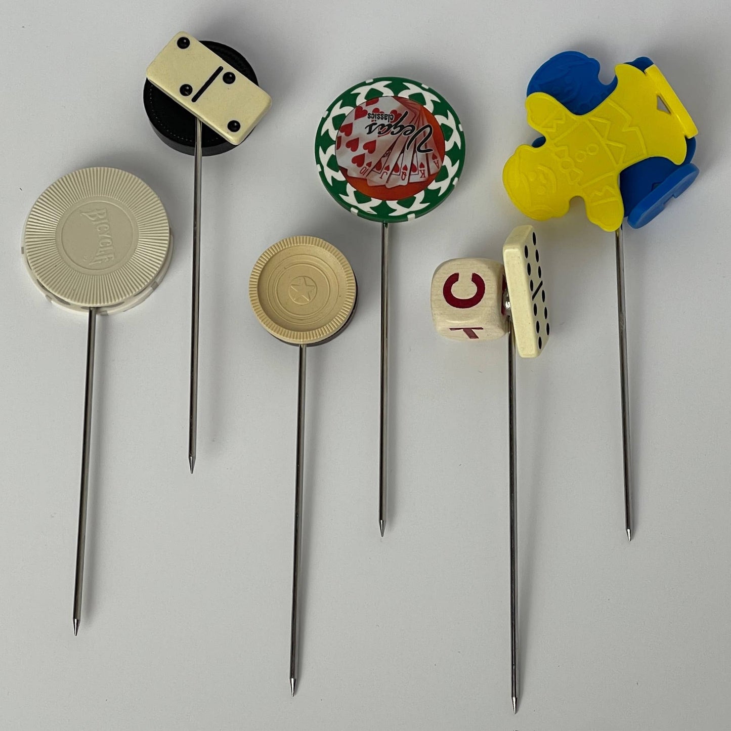 Vintage Game Piece Cocktail Picks