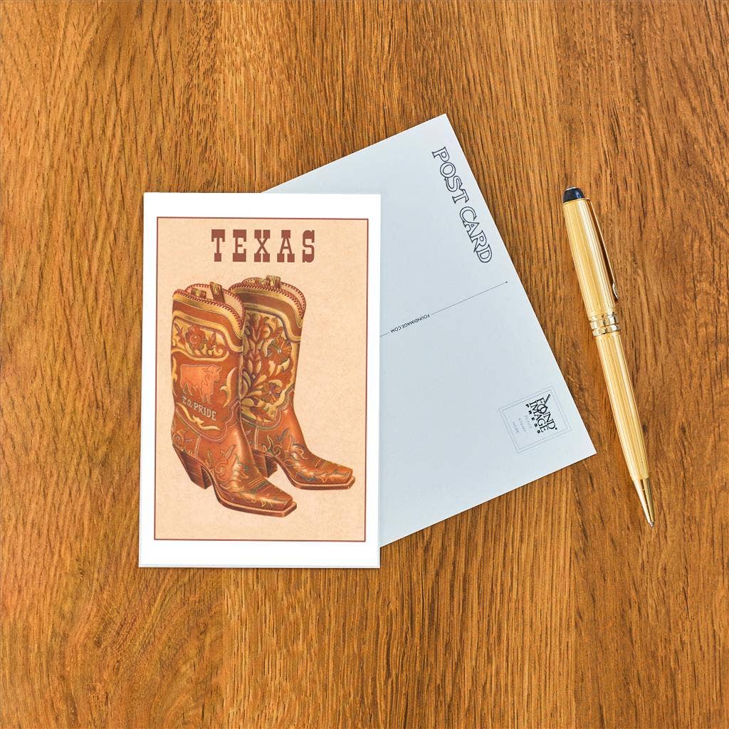 Fancy Cowboy Boots Postcard
