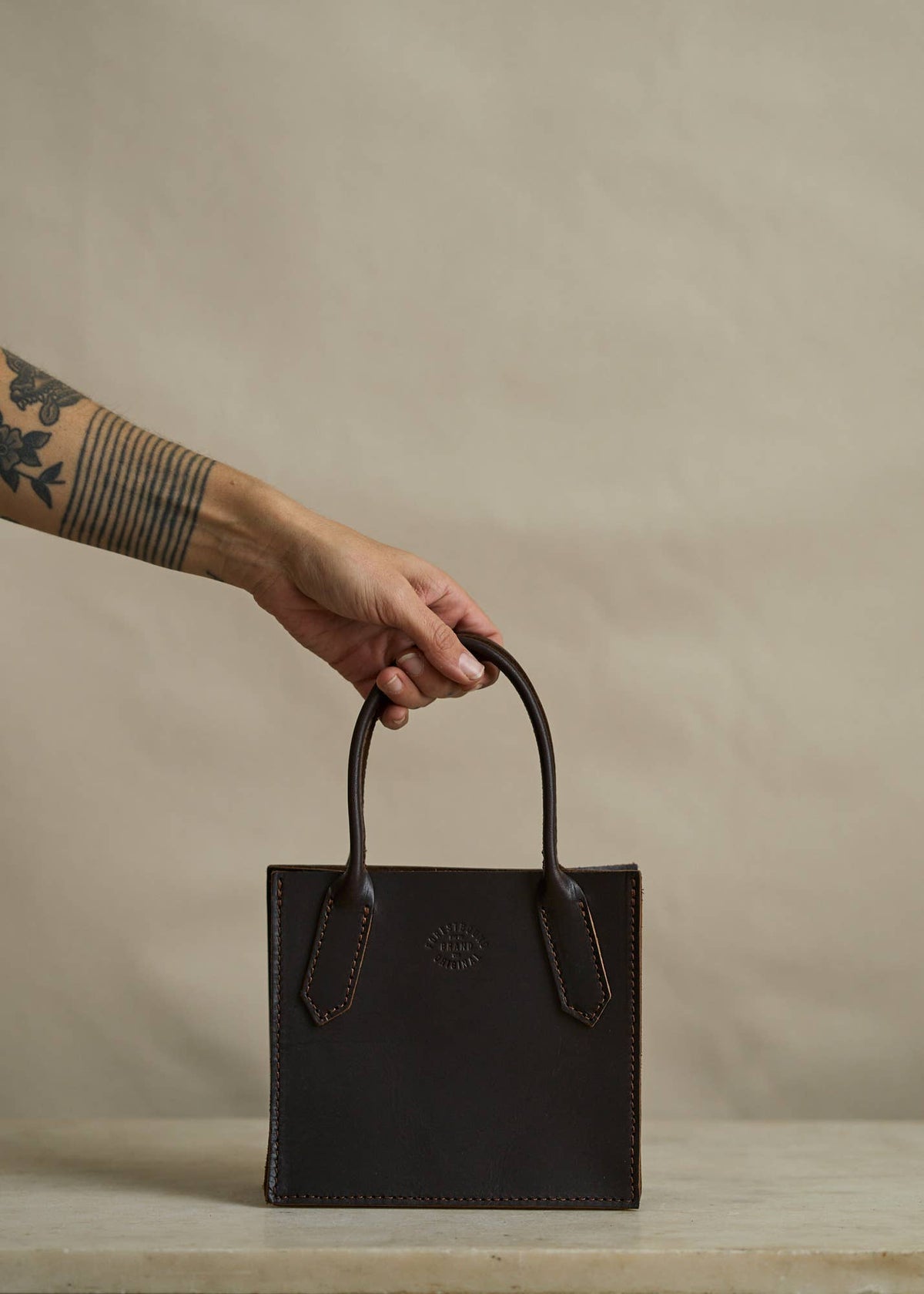 Leather Dock Bag, Bebe in Brown Latigo