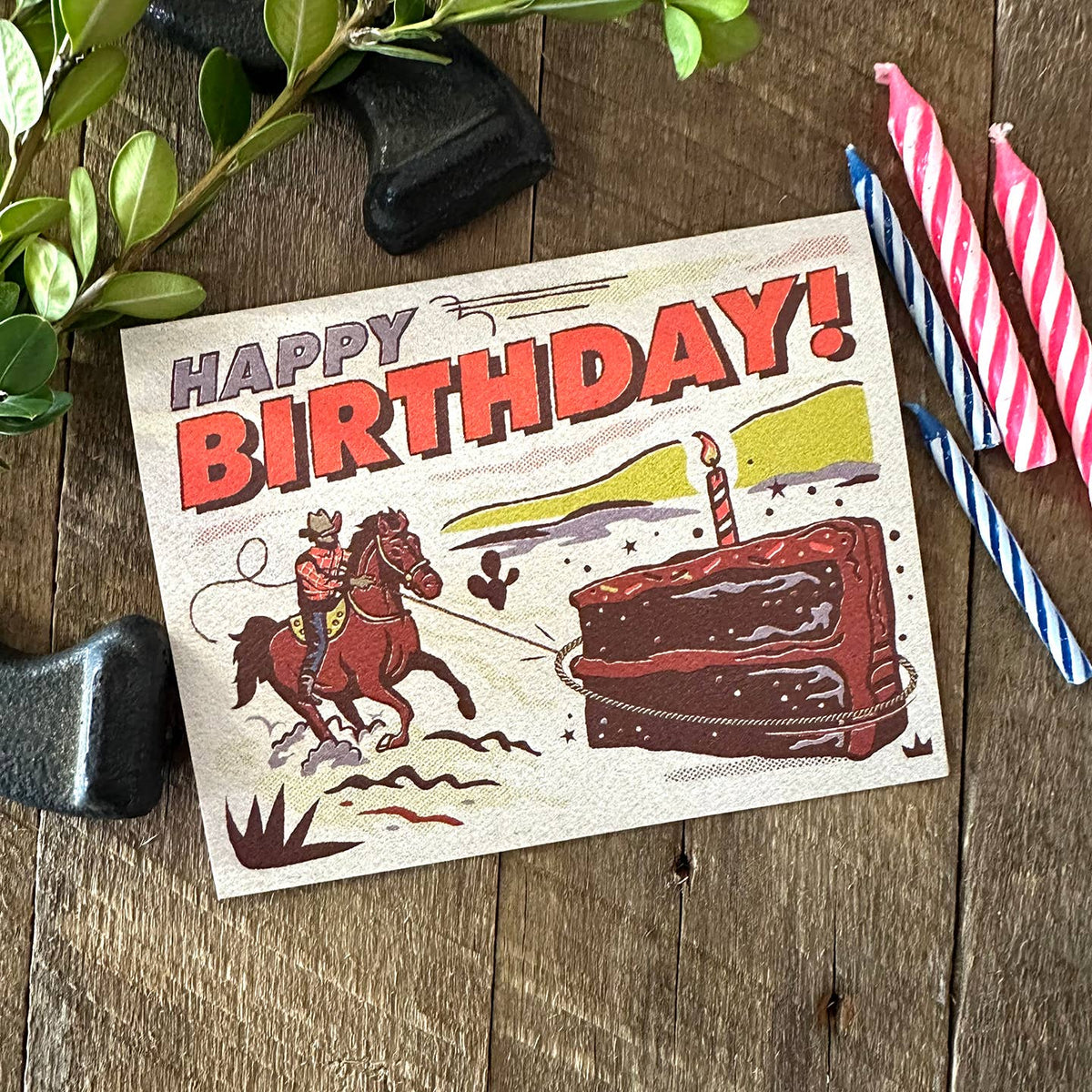 Cowboy Lasso Birthday Card