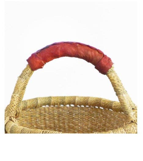 African Market Basket | Ghana Bolga Basket | Dye Free