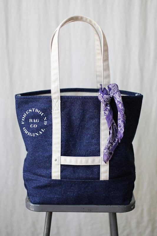 Reclaimed Denim Market Tote