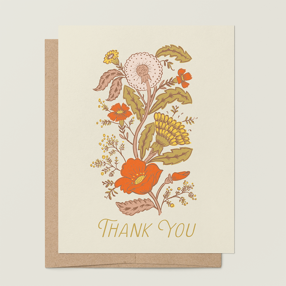 Wildflower Reverie Thank You Card