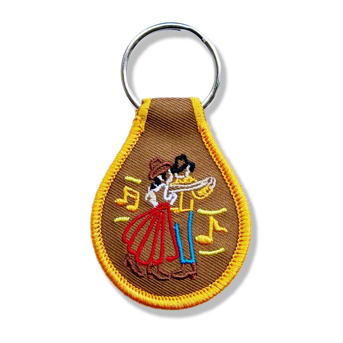 Texas Two Step Patch Keychain