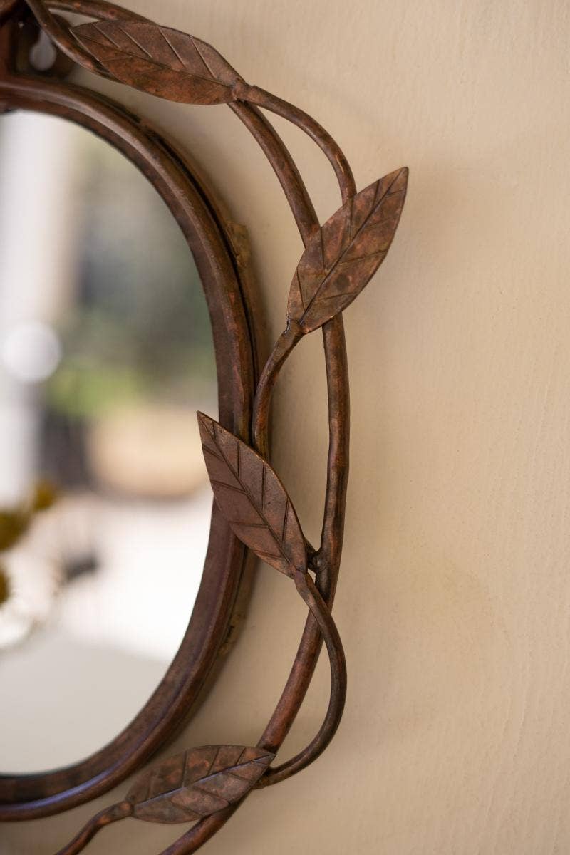 Iron VIne Framed Mirror