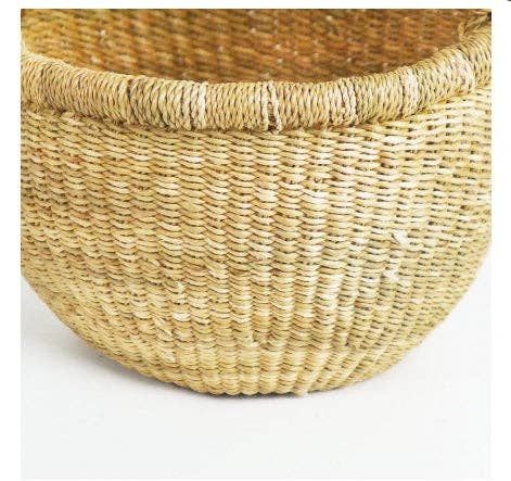 African Market Basket | Ghana Bolga Basket | Dye Free