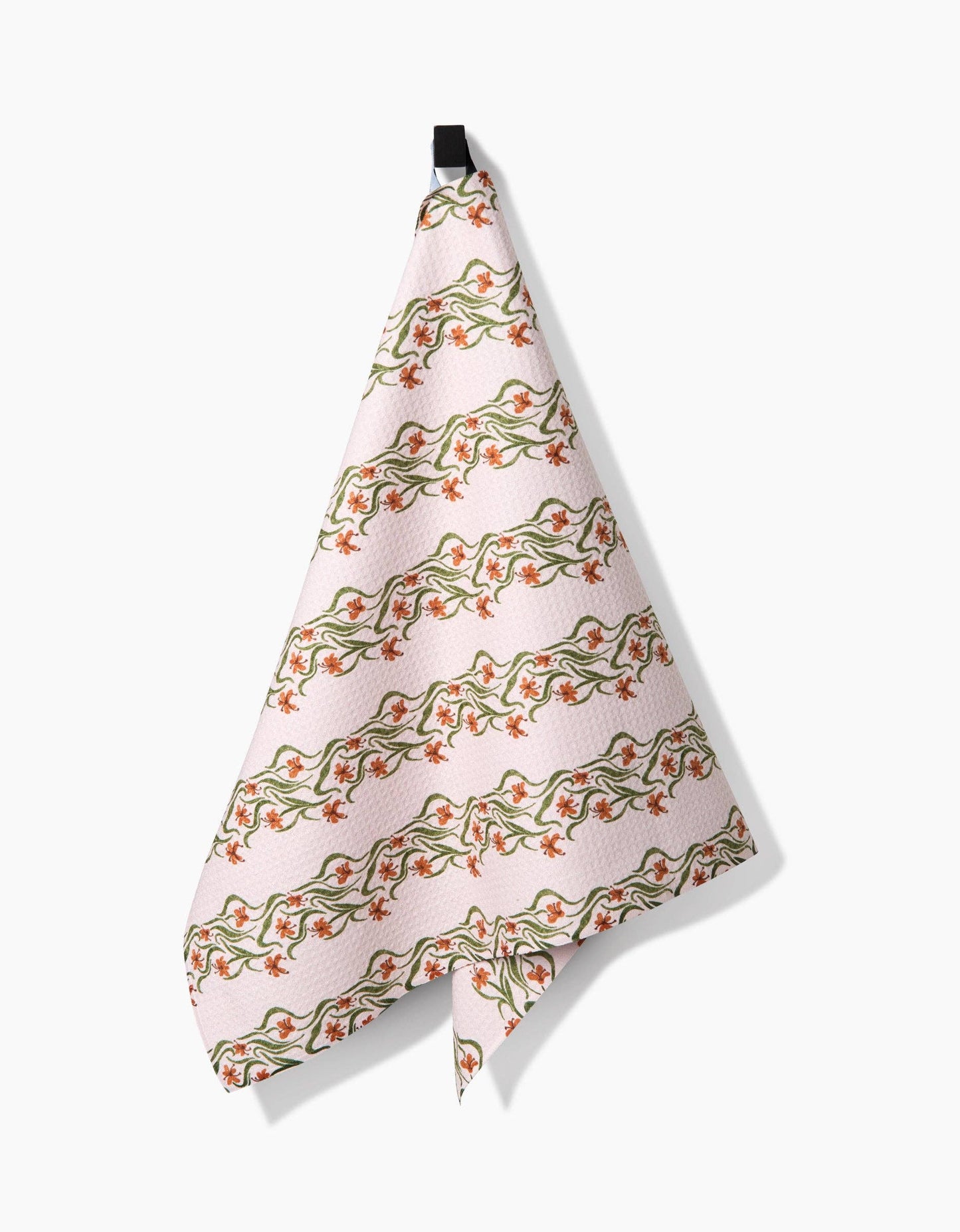 Floral Fall Stripe Tea Towel