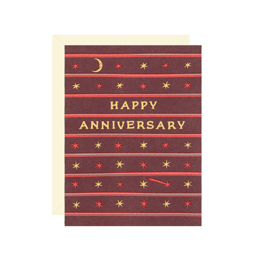 Starry Anniversary Card