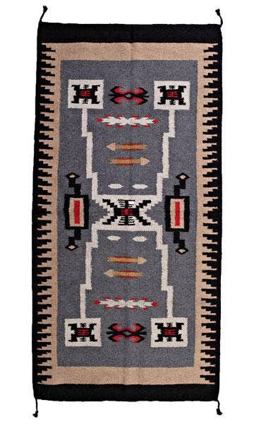 20" x 40" Southwest Rug Grey