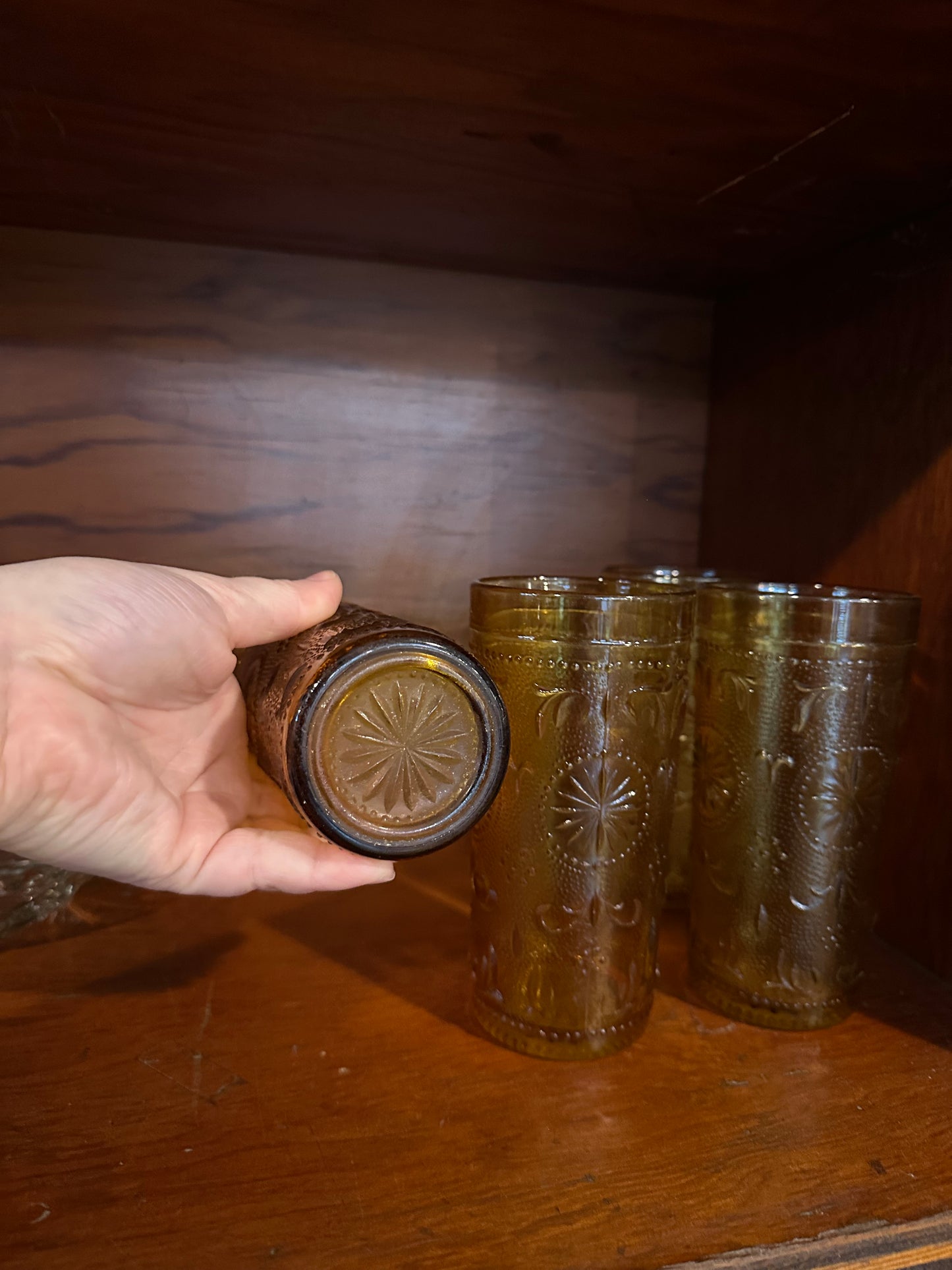 Embossed Juice Glasses 1960s