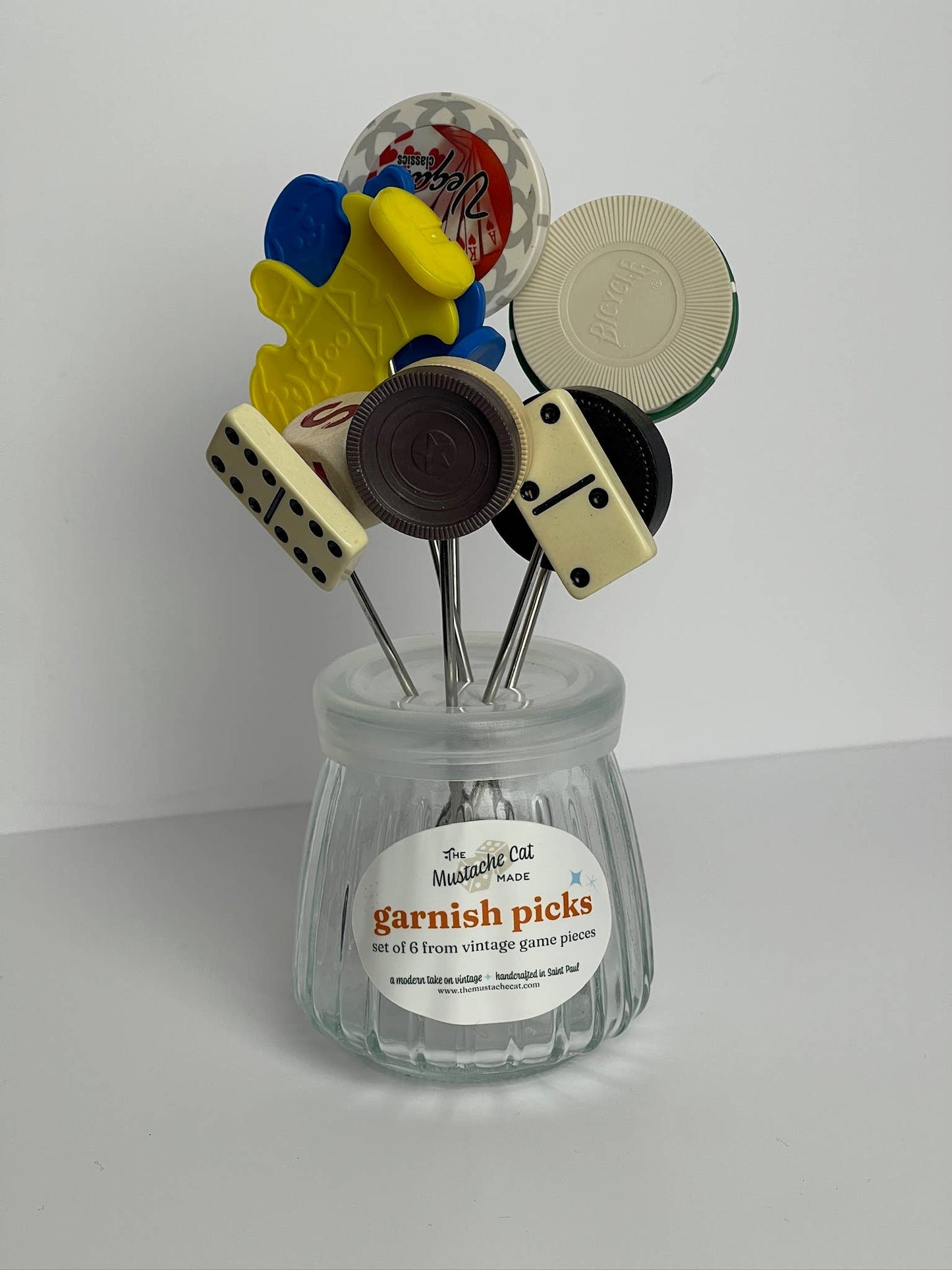 Vintage Game Piece Cocktail Picks