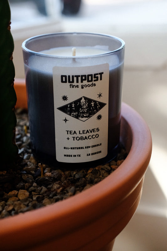 Outpost Candle - Tea Leaves + Tobacco