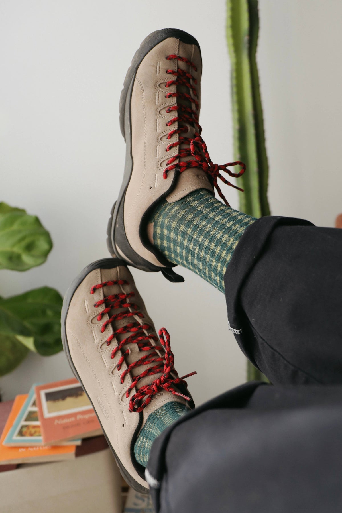 Jade Vine Knit Socks